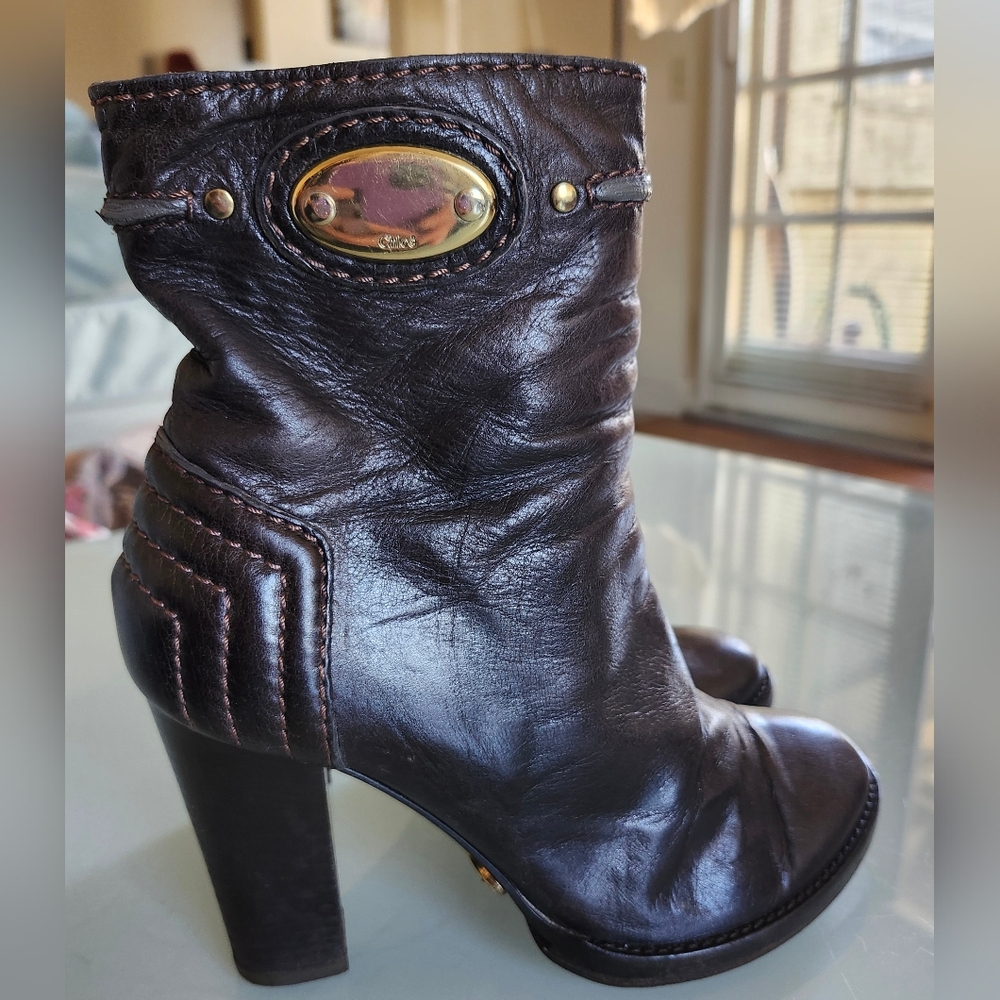 Chloe Y2K Witchy Retro 70's Boho Festival Boots Size 35.5 U.S. Size 5.5